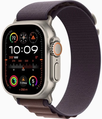 APPLE Watch Ultra 2 GPS + Cell 49mm Titangehäuse Alpine L lila MREW3FD/A B-Ware - Bild 1 von 3