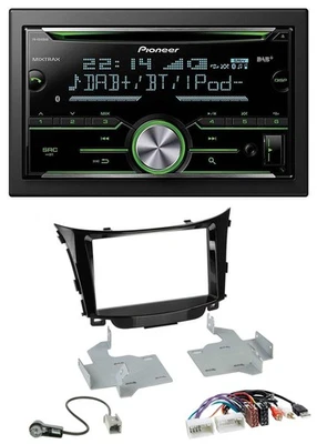 Pioneer Bluetooth MP3 DAB 2DIN USB CD Autoradio für Hyundai i30 ab 2012 AUX USB - Bild 1 von 4