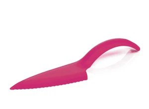 Tupperware Kuchen Tortenschneider Serviermesser Hobel Spatel rosa Schneiden und Servieren Neu - Bild 1 von 1