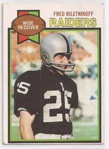 1979 Topps #305 Fred Biletnikoff Oakland Raiders - Picture 1 of 2