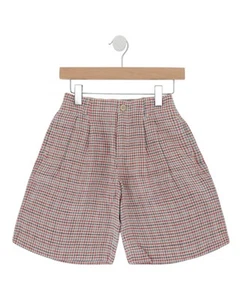 Gucci Girls Pleated Check Shorts - Picture 1 of 2