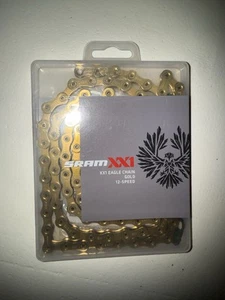 SRAM PC-XX1 Eagle 12-Speed Chain Gold w/PowerLock Connector 126-Links HollowPin - Picture 1 of 3