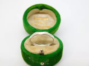 Sterling Silver Wave Form Band Ring Vintage c1970 Size N UK - Picture 1 of 5