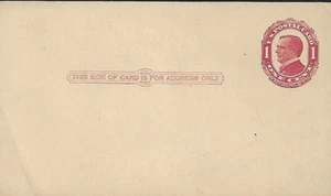 USA 1911 MNH MCKINLEY CREASE UL POSTAL CARD - Picture 1 of 2
