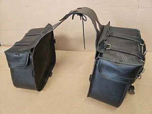 Alforjas de cuero personalizadas Bilt para motociclista motocicleta aptas para todas Harley Honda Yamaha - Imagen 1 de 17
