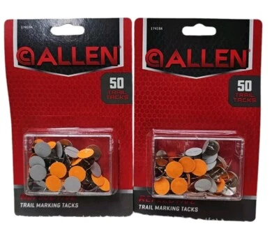 Allen Trail Marking Tacks,Reflective 2-Color 50 Pieces hunting  bowhunting 2 Pks - Image 1 of 2