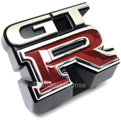 NISSAN GT-R R35 Genuine Front Side Fender Pure Emblem Silver Right 