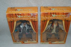 2 NSync on Tour 2000 Collector's Edition J.C. & Chris Marionette Dolls Open Box - Picture 1 of 10