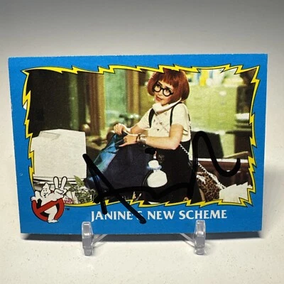 Ghostbusters II 1989 Trading Card #50 Janine's New Scheme Annie Potts SIGNED - Image 1 of 3