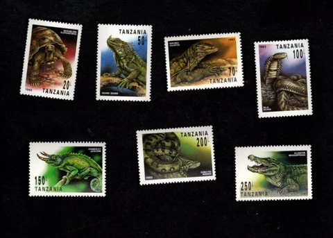 Tanzania sc#1128-34 (1993) Complete MNH Cover