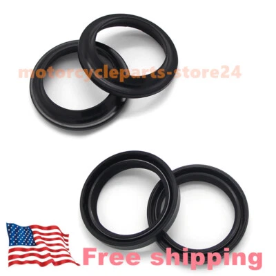 Front Fork Oil Seal Dust Seals Gasket For Yamaha FZR750R 1989-92/FZR1000 1989-90 Foto 1 de 4