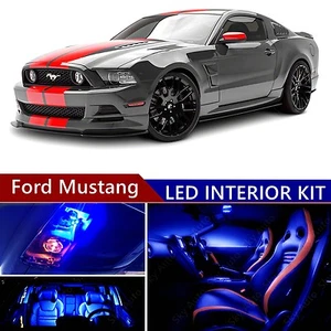 10pcs LED Blue Light Interior Package Kit for Ford Mustang 2005-2014 - Picture 1 of 9