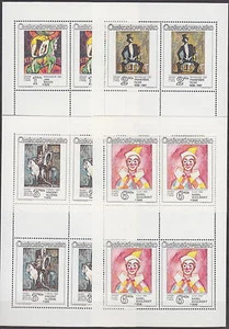 CZECHOSLOVAKIA - 1986 PRINTING SHEETS ART Mi. 2885-2888 Sc. 2630-2633 - **MNH** - Picture 1 of 1
