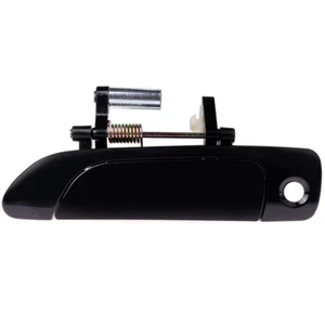 Exterior Door Handle For 2001-2005 Honda Civic Front Driver Sedan Smooth Black - Picture 1 of 9