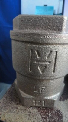 HD 2" Brass Female threaded IPS In Line Check Valve SAME DAY FREE SHIPPING - Image 1 of 4