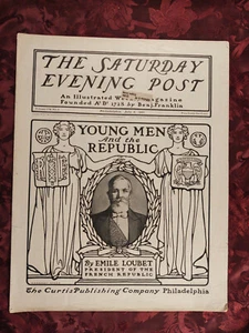 SATURDAY EVENING POST July 6 1901 Calumet "K" Merwin-Webster Emile Loubet - Imagen 1 de 1