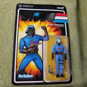 GI Joe Super 7 ReAction Figures Cobra Commander New In Package Unpunched - Picture 1 of 2