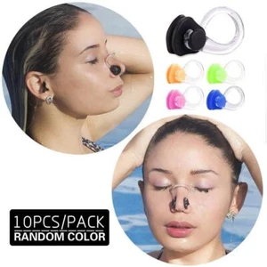 Reusable Soft Silicone Swimming Nose Clips Comfortable Surfing Diving K0M8 - Foto 1 di 15