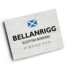 A3 PRINT - Bellanrigg, Scottish Borders, Scotland - Lat/Long NT2338