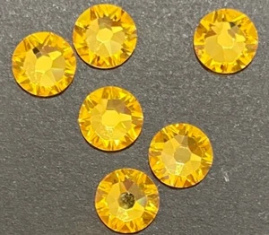 LIGHT TOPAZ Yellow 16ss 4mm 2088 IHC Austrian Crystal Flatback Rhinestones 144 p - Picture 1 of 7