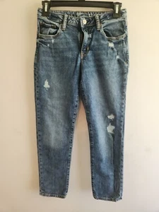 GAP Kids Girlfriend Jeans Girls Pants Size 12 Adjustable Waist - Picture 1 of 6