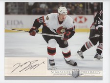 2006-07 Upper Deck Be A Player Portraits Signature Jason Spezza #SP-JS Auto