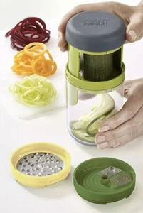 NEW Joseph Joseph 20105 Spiro 3 In 1 Blade Spiralizer Vegetable Pasta Grater - Picture 1 of 9