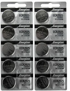 10 x FRESH Genuine Energizer CR2025 ECR2025 3V Coin Button Battery Fast Shipping - Picture 1 of 1