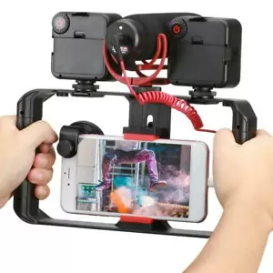 Stabilizer Rig Video Camera Cage Film Making for Samsung 4-7" Cell Phone - Picture 1 of 12