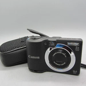 Canon Digital Camera PowerShot A1400 16.0MP Black Tested - Picture 1 of 10