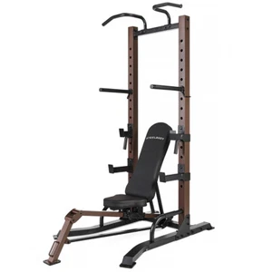 Power Tower Dip Pull Up Stations Fold-Up Bench Light Commercial SteelBody 98502 - Picture 1 of 1
