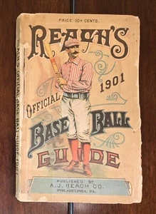 1901  Reach' Official Baseball Guide, Spalding's De Witt's Beadle's D&M Lajoie's - Picture 1 of 7