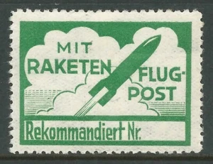 1932 AUSTRIA Schmiedl rocket mail stamp - EZ 13A1a - Picture 1 of 2