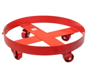 55 Gallon Drum Dolly 1000lbs WLL, Trash Can Dolly w/4 Swivel Casters Wheel - Picture 1 of 10
