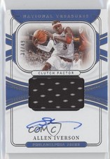 2021-22 National Treasures Clutch Factor Signatures /49 Allen Iverson Auto HOF