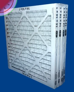 4-Pack Great Value 14x14x1 MERV 8 GOOD HVAC Air Conditioner Furnace Dust Filter - Picture 1 of 8