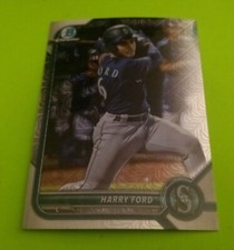 2022 HARRY FORD Bowman Chrome MOJO REFRACTOR Rookie #BCP-189 Mariners MINT RC 