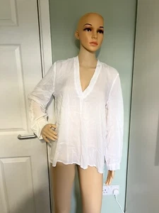 United Colors of Benetton White Blouse, Small - Picture 1 of 6