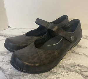 Dansko Opal Mary Jane Metallic Leopard Print Leather Flat W EU 42 W US 11.5/12 - Picture 1 of 9