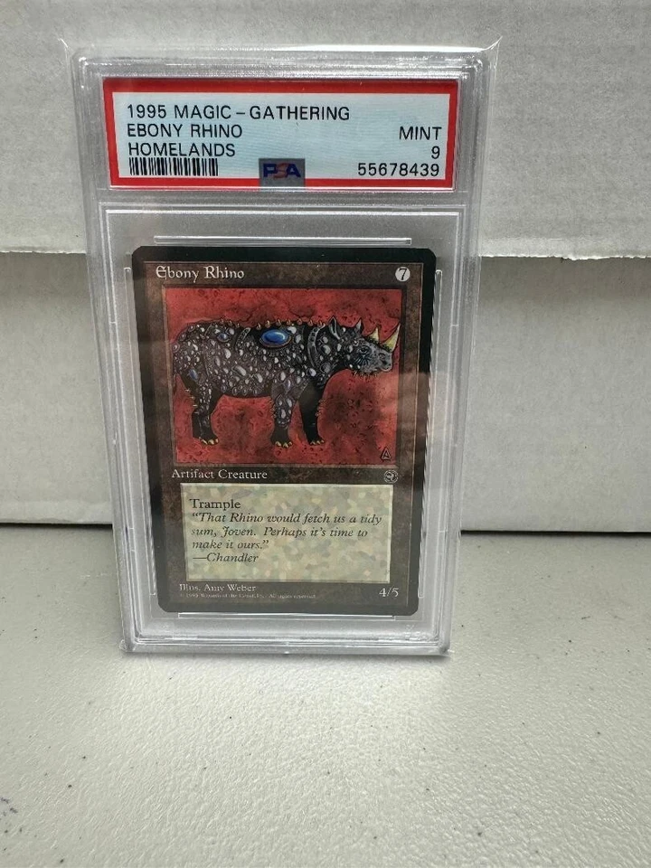 PSA 9 1995 MTG Homelands Ebony Rhino - Image 1 of 1