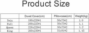 3PCS Duvet Cover Cotton Blend Bedding Set Comforter Cover