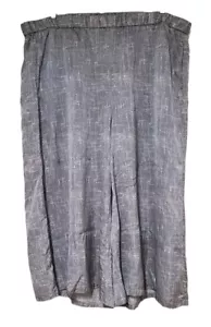 Eileen Fisher Plus Gray Drift Silk Cotton Crop Wide Pants Size 3X - Picture 1 of 5