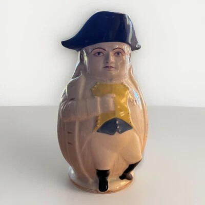 Jarra Napoleón de crema policromada del siglo XIX, Alfred Evans Philadelphia rara Foto 1 de 4