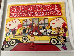 SNOOPY "Fun Fact" Wandkalender selten - 1983! - Bild 1 von 12