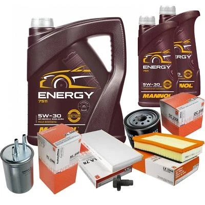 MAHLE Inspección Set 7L MANNOL 5W-30 Energy Para Ford Tourneo Connect - Imagen 1 de 4