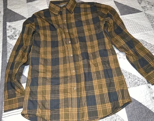 Men's LARGE RIDGECUT TOUGHWEAR Plaid Button UP Shirt, Button Down Collar NWT L - Picture 1 of 4