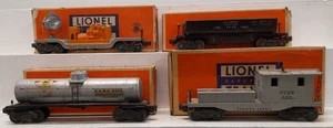 Lionel Vintage O Assorted Freight Cars: 6555, 6419, 3469, 6520 [4]/Box - Picture 1 of 5