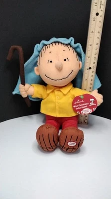 🌟 Peanuts Linus Shepherd Plush Hallmark WT What Christmas Is All About Talking - Image 1 of 4
