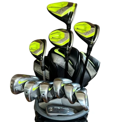 Juego completo Nike Vapor Speed 11 piezas Driver 3W 5W 4H 5-PW Putter S Flex diestro usado Foto 1 de 4