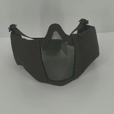 Airsoft Mesh Mask, Half Face Mesh Masks with Ear Protection for CS/Hunting/Pa... - Image 1 of 4